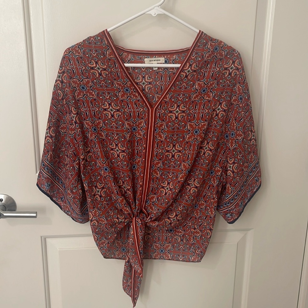 Max Studio Boho Style Blouse, Size Small